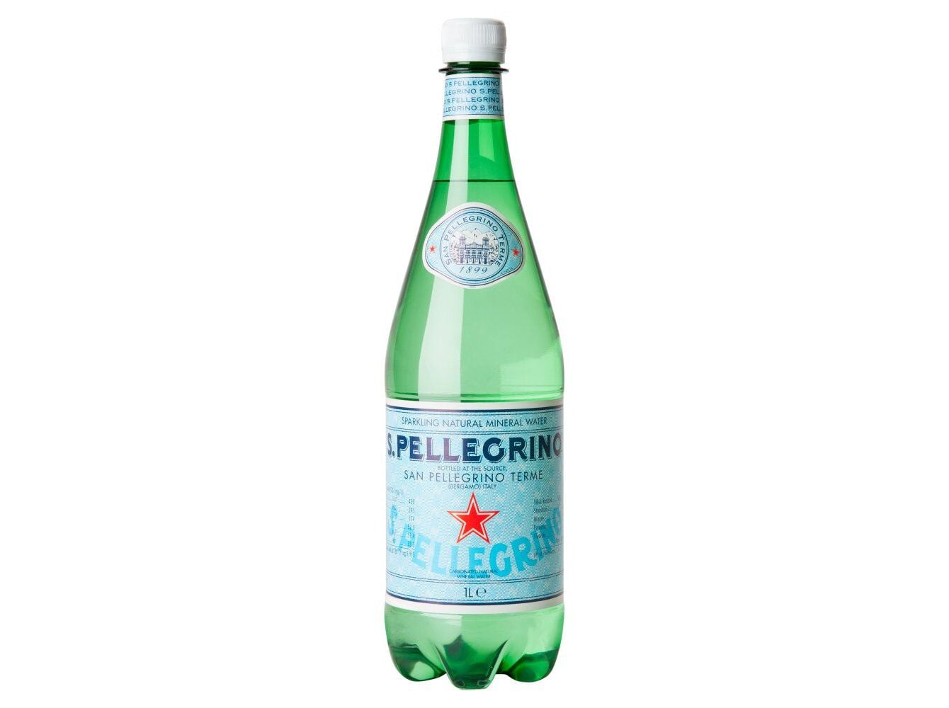 AGUA C/GAS SAN PELLEGRINO S/SABOR PET 1L (SDR) image number 0