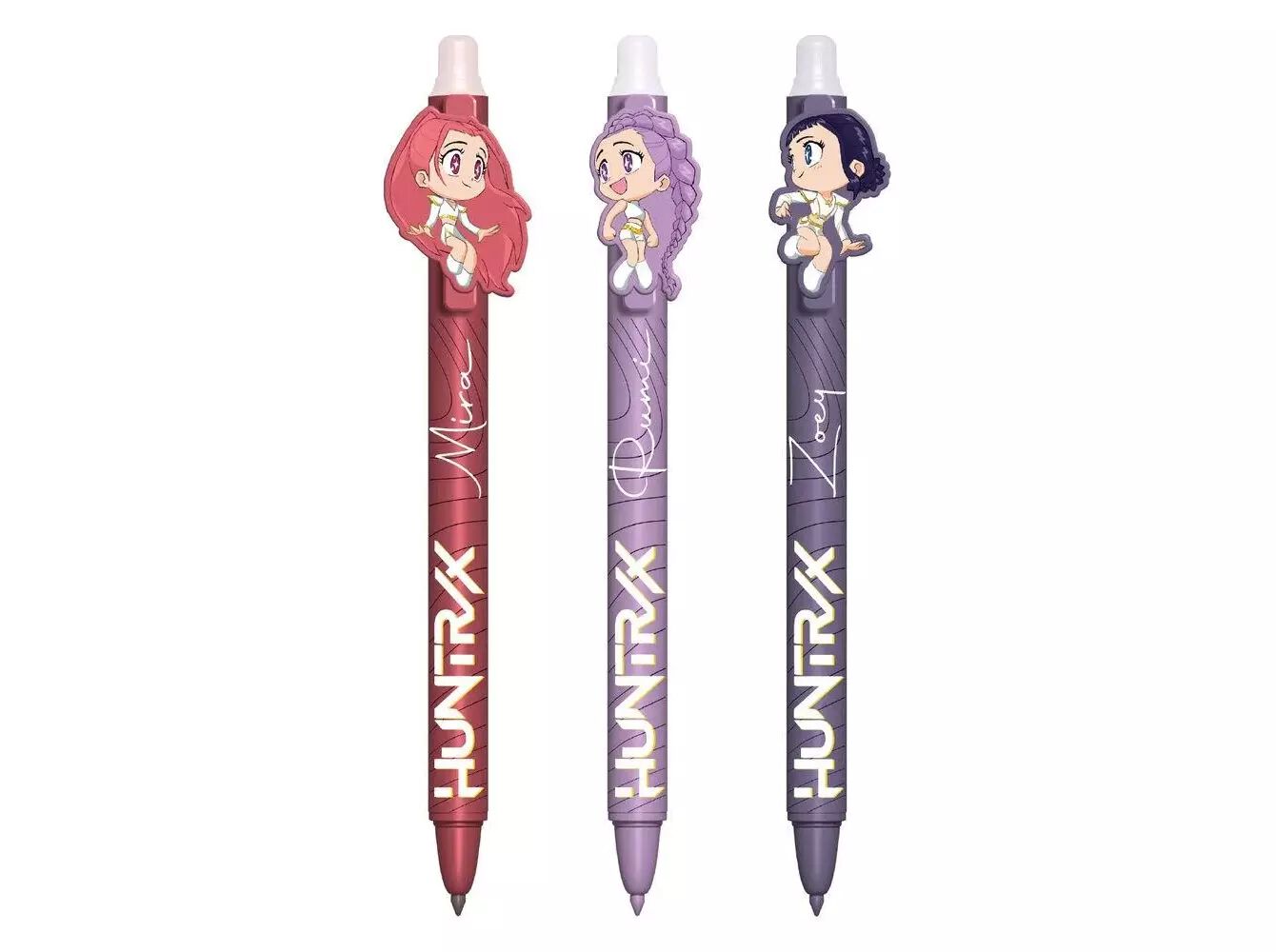 CONJUNTO DE 3 CANETAS DE GEL APAG&Aacute;VEIS K-POP image number 0
