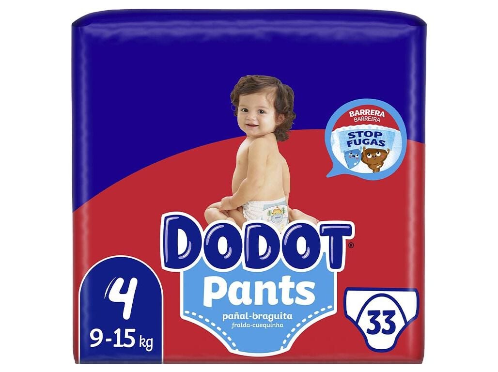 FRALDAS CUECA PANTS DODOT T4 9-15KG 33 UN