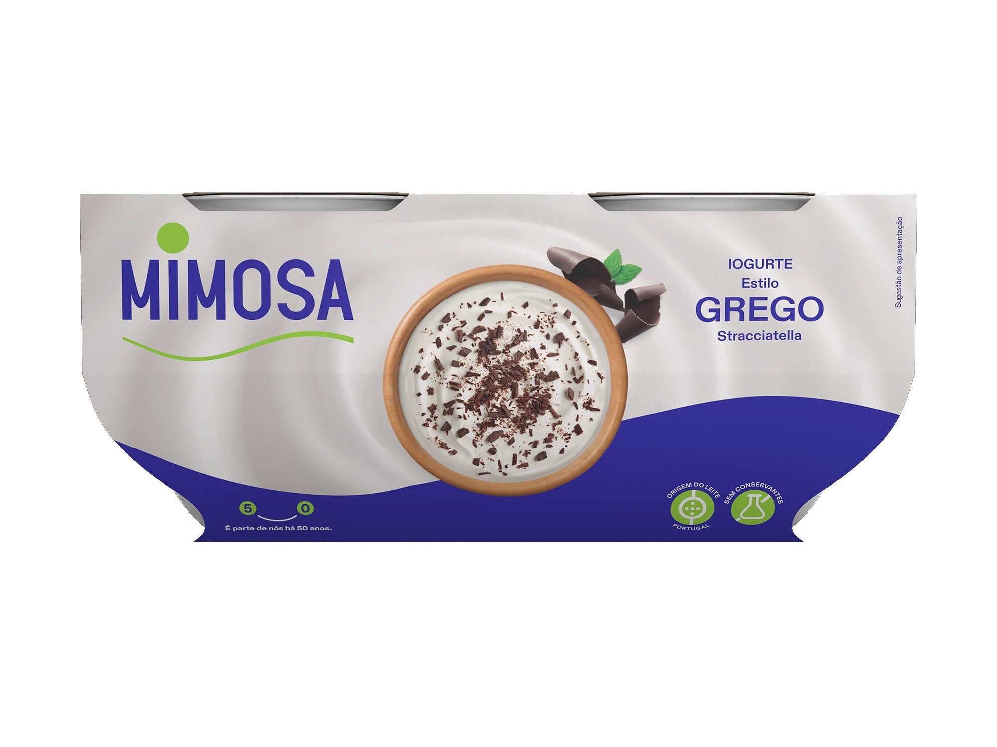 IOGURTE GREGO MIMOSA BATIDO STRACCIATELLA 4X110G image number 0