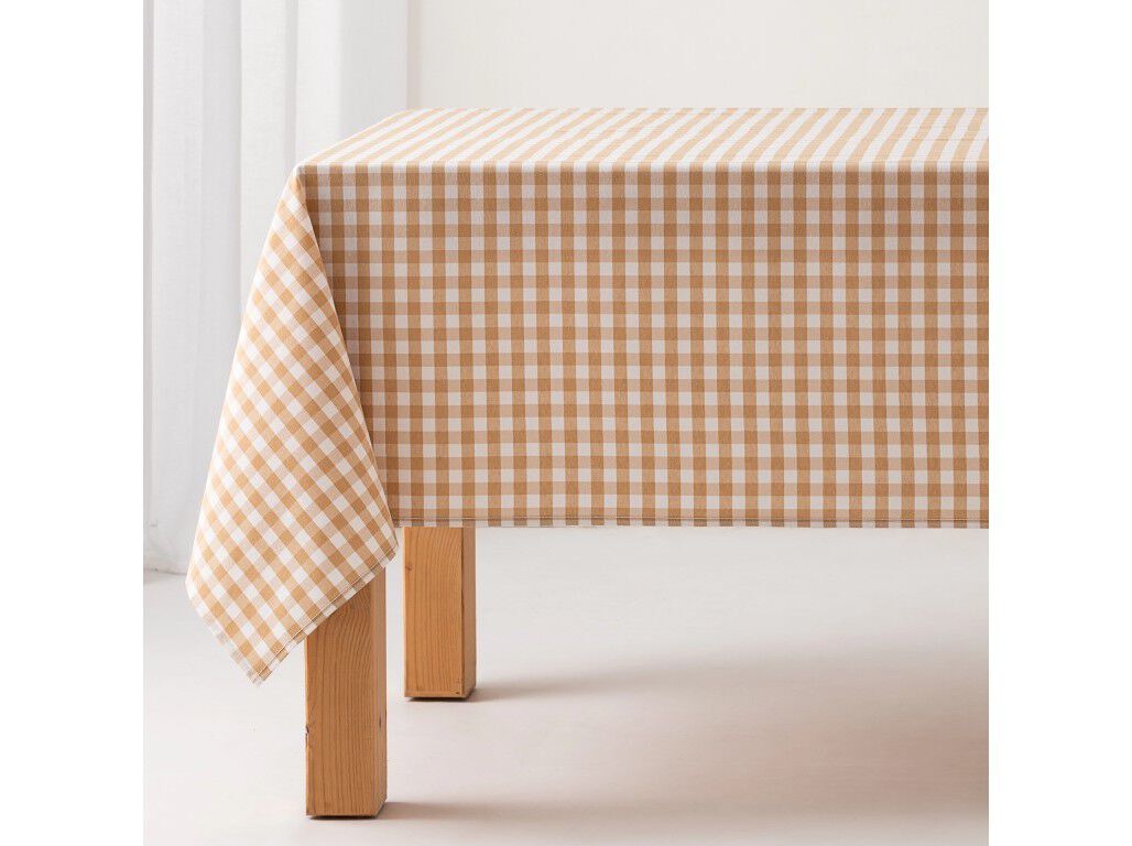 TOALHA MESA FIESTA BEGE 150X250 CM