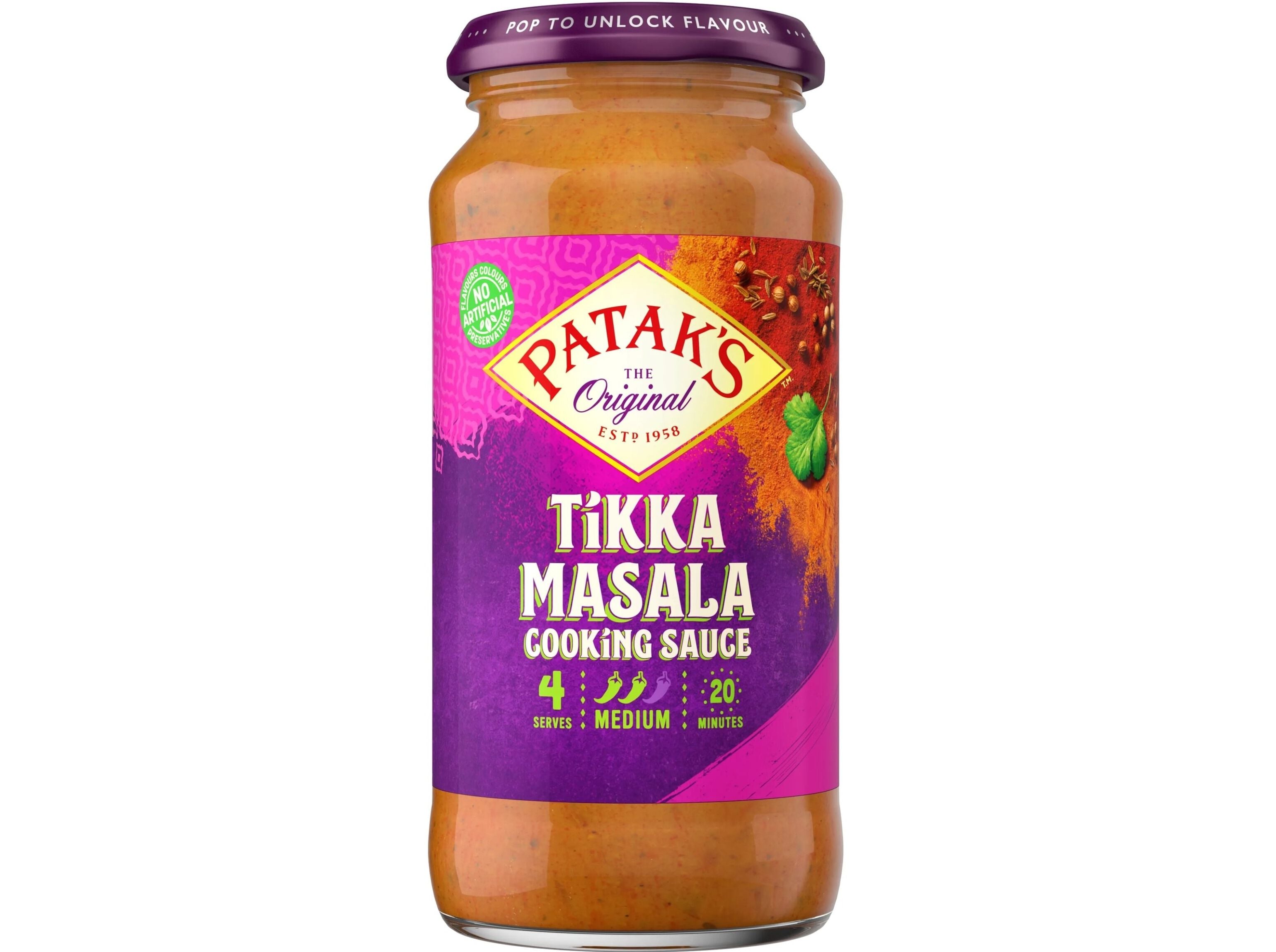 MOLHOS PATAKS TIKKA MASALA 450G