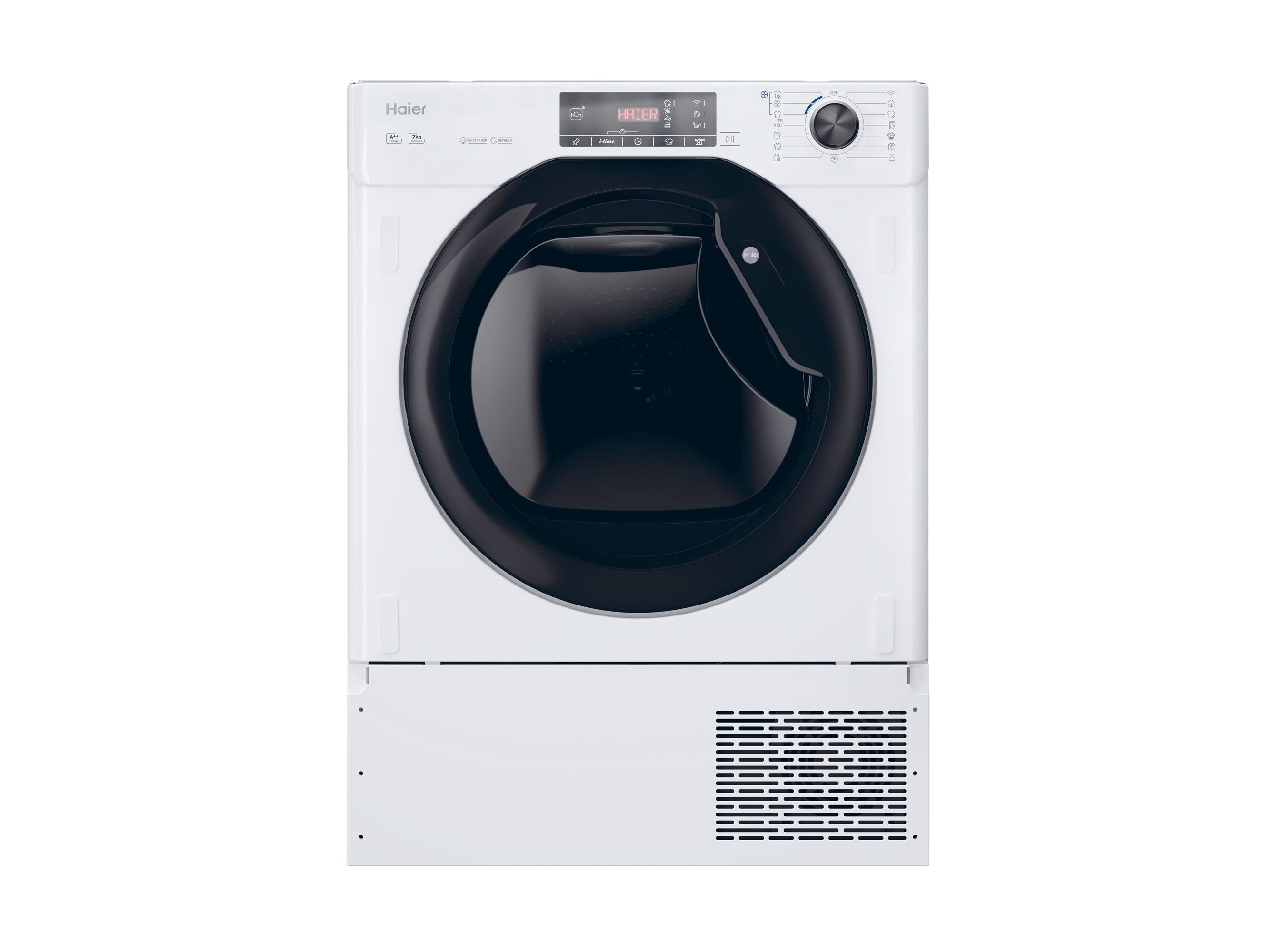 M&Aacute;Q. SECAR ROUPA ENCASTRE HAIER HDBI H7A2TBEX-S E 7KG BC