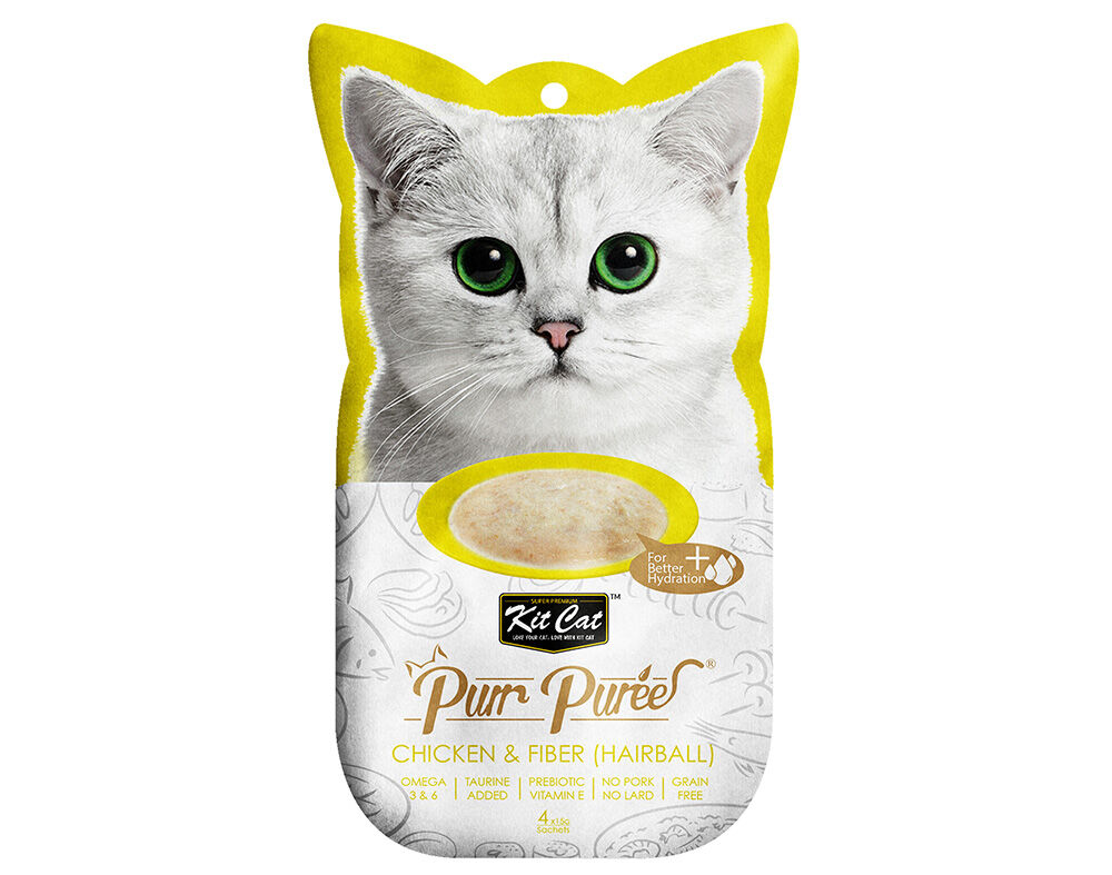 COMIDA H&Uacute;MIDA GATO KITCAT FRANGO&FIBRA 60G