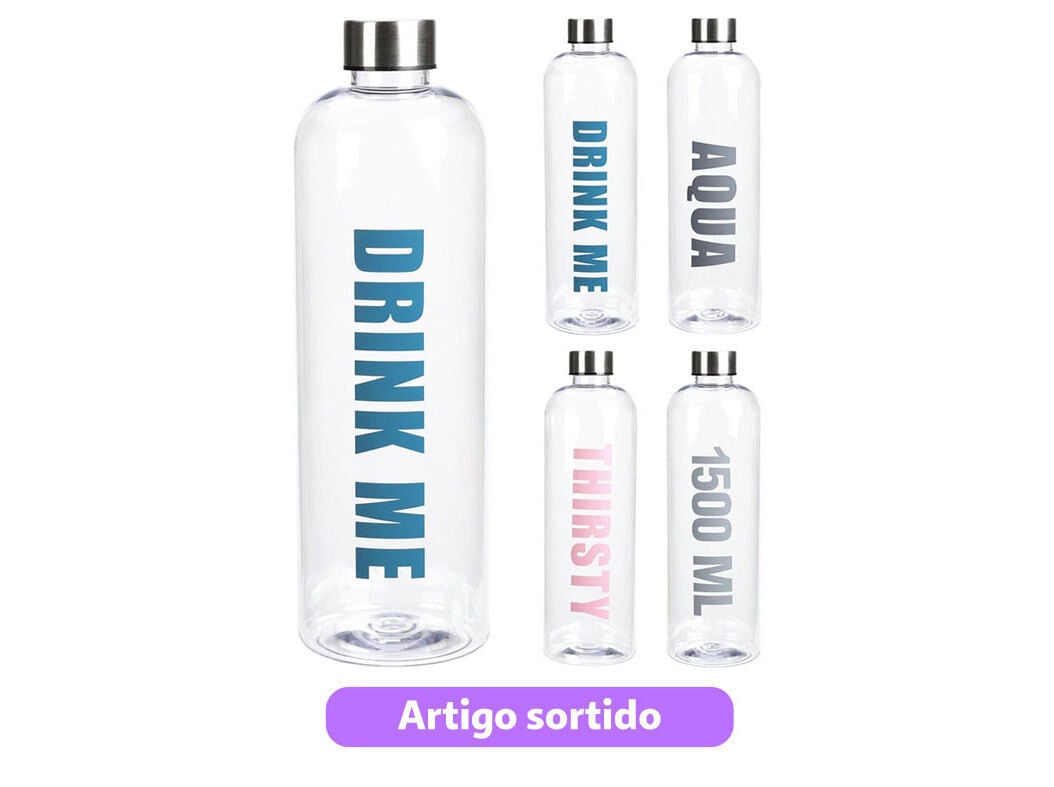 GARRAFA DE &Aacute;GUA 1.5 L CORES SORTIDAS