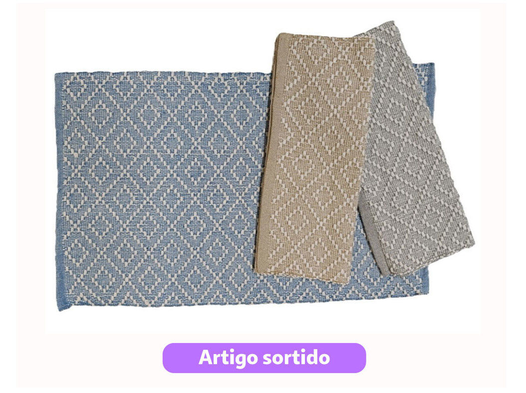 TAPETE GLASCOW 60X90CM CORES SORTIDAS