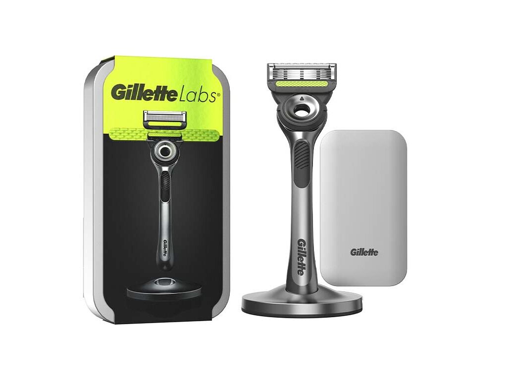 Conjunto Gillette Labs com M&aacute;quina de Barbear e Estojo de Viagem