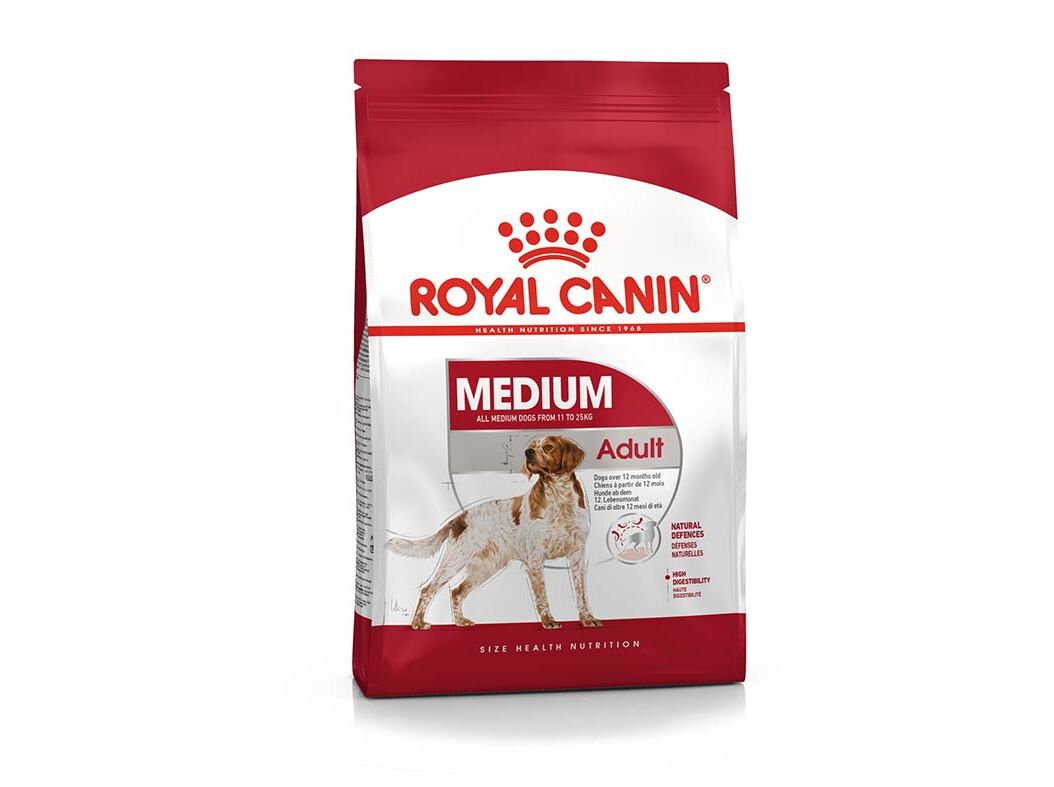 RA&Ccedil;&Atilde;O C&Atilde;O ROYAL CANIN ADULTO MEDIO 4 KG