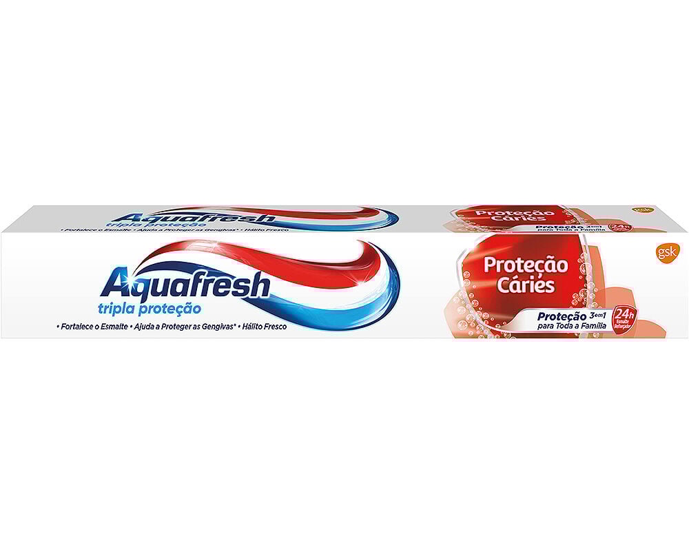 Pasta de Dentes Prote&ccedil;&atilde;o Caries Aquafresh 75ml