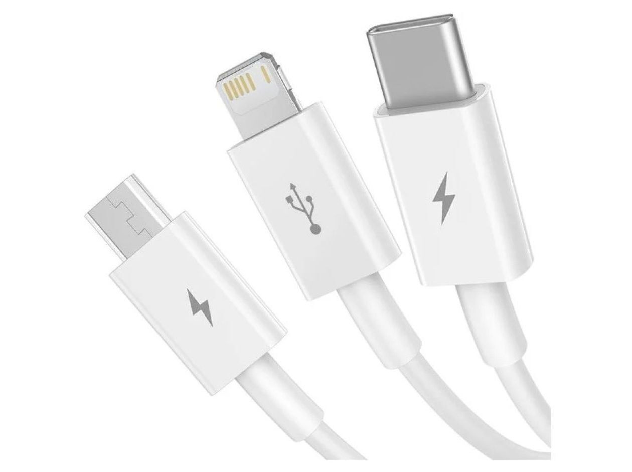 CABOS BASEUS CARREGAMENTO R&Aacute;PIDO BRANCO 1 M image number 1