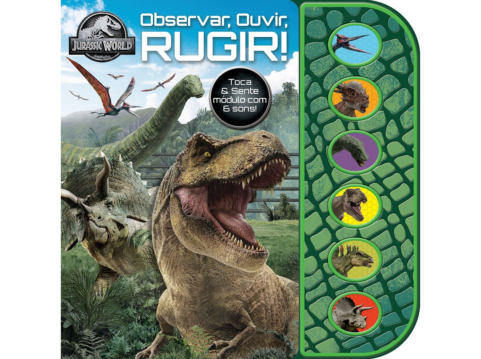 LIVRO JURASSIC WORLD OBSERVAR OUVIR RUGIR! image number 0