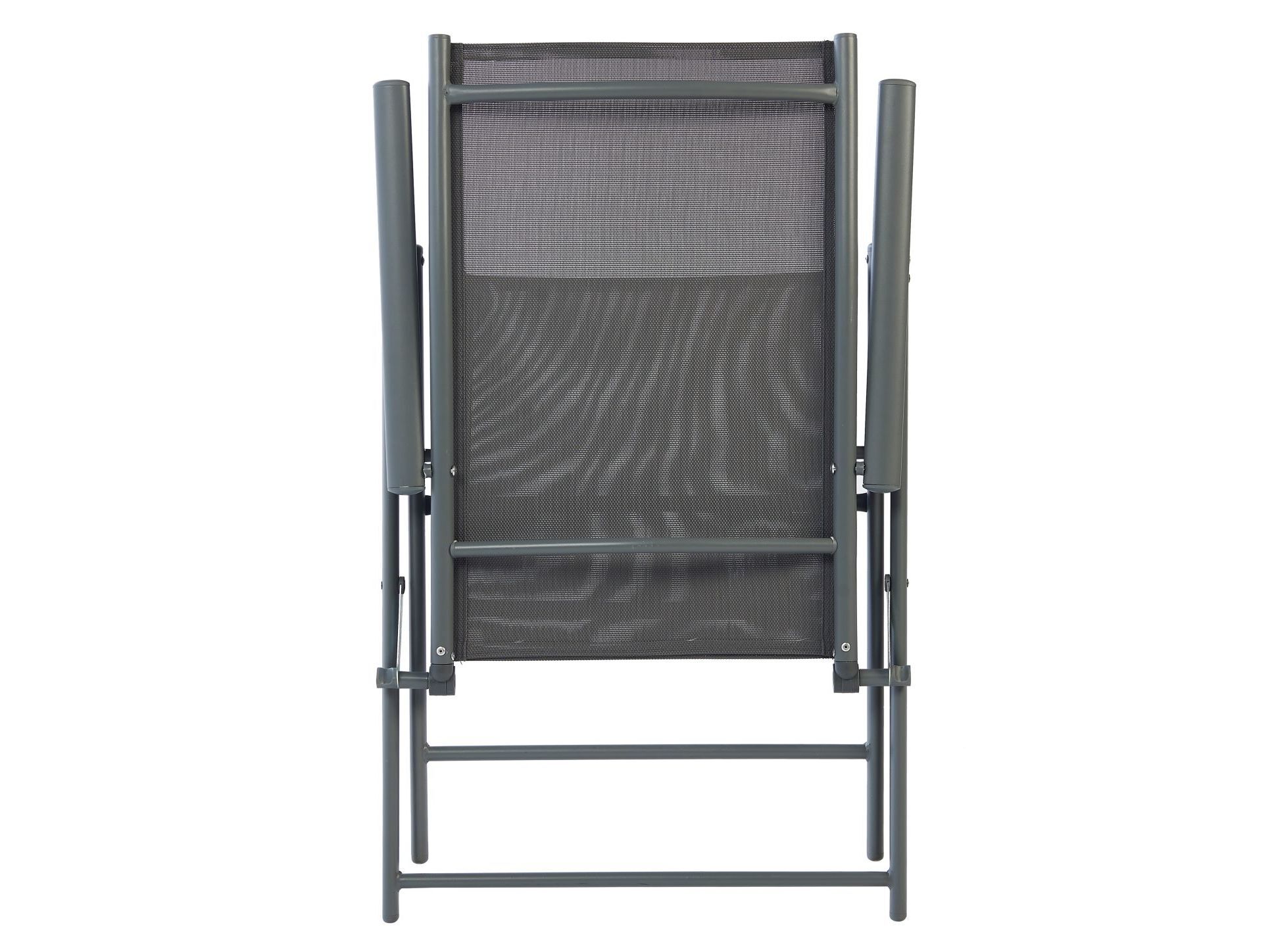 CADEIRA DOBR&Aacute;VEL GARDENSTAR METAL E TEXTILENE CINZENTO 65X55X106CM image number 2