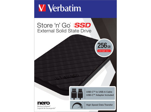 DISCO SSD EXTERNO VERBATIM STORE "N" GO 53249 2.5" 256GB image number 10