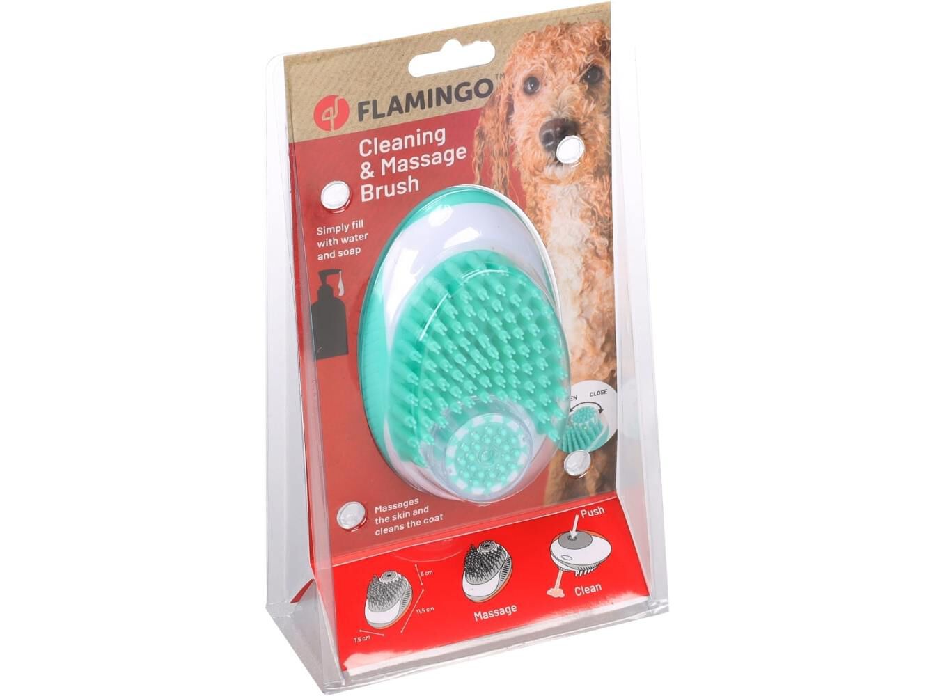 ESCOVA 2EM1 FLAMINGO LIMPEZA E MASSAGEM image number 0