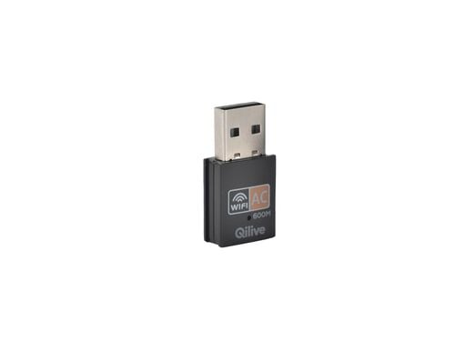 ADAPTADOR USB WI-FI QILIVE 600116719 DUAL BAND OS-0235 image number 1