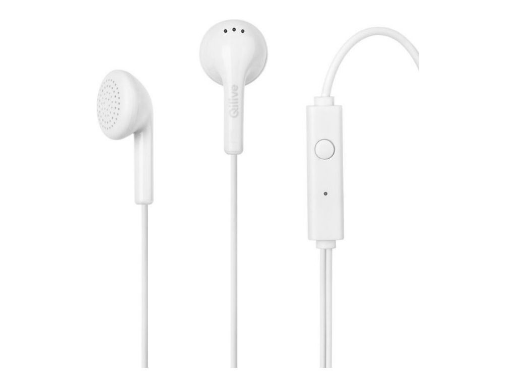 AURICULARES QILIVE 887217 C/MICRO BRANCO Q.1666 image number 0