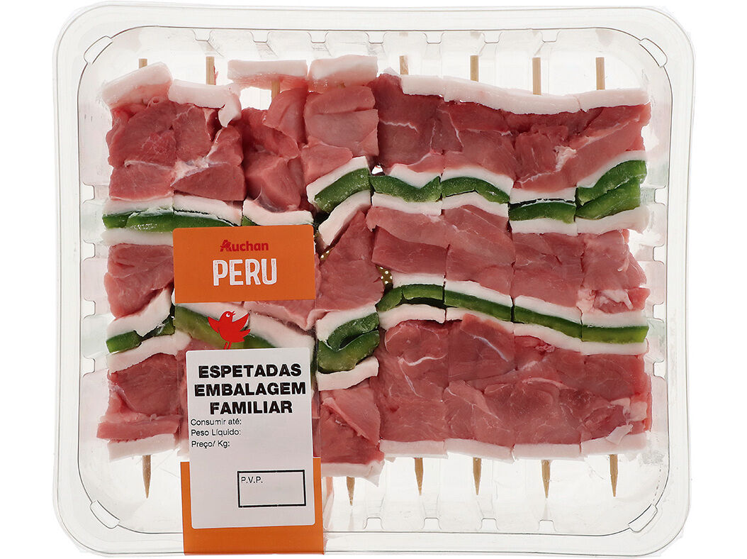 ESPETADAS DE PERU AUCHAN EMBALAGEM FAMILIAR KG