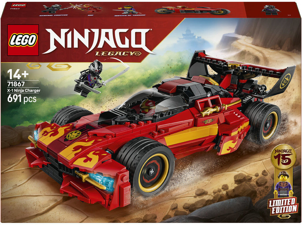 X-1 NINJA CHARGER 15.&ordm; ANIVERS&Aacute;RIO LEGO NINJAGO 71867