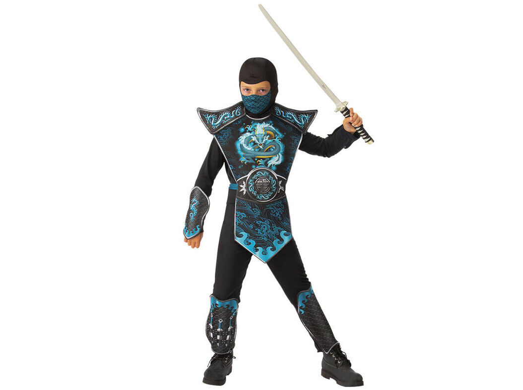 DISFARCE RUBIES BLUE DRAGON NINJA 8/10 ANOS 130-142CM