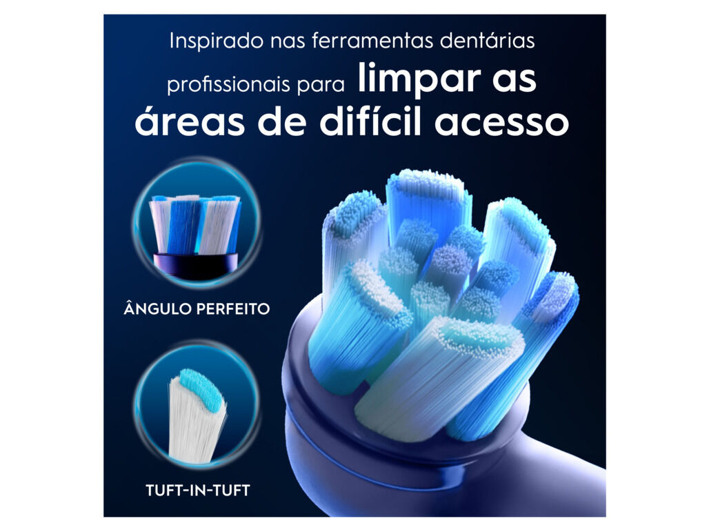 RECARGA ESCOVA EL&Eacute;CT ORAL-B IO ULTIMATE CLEAN BRANCA 2UN image number 2