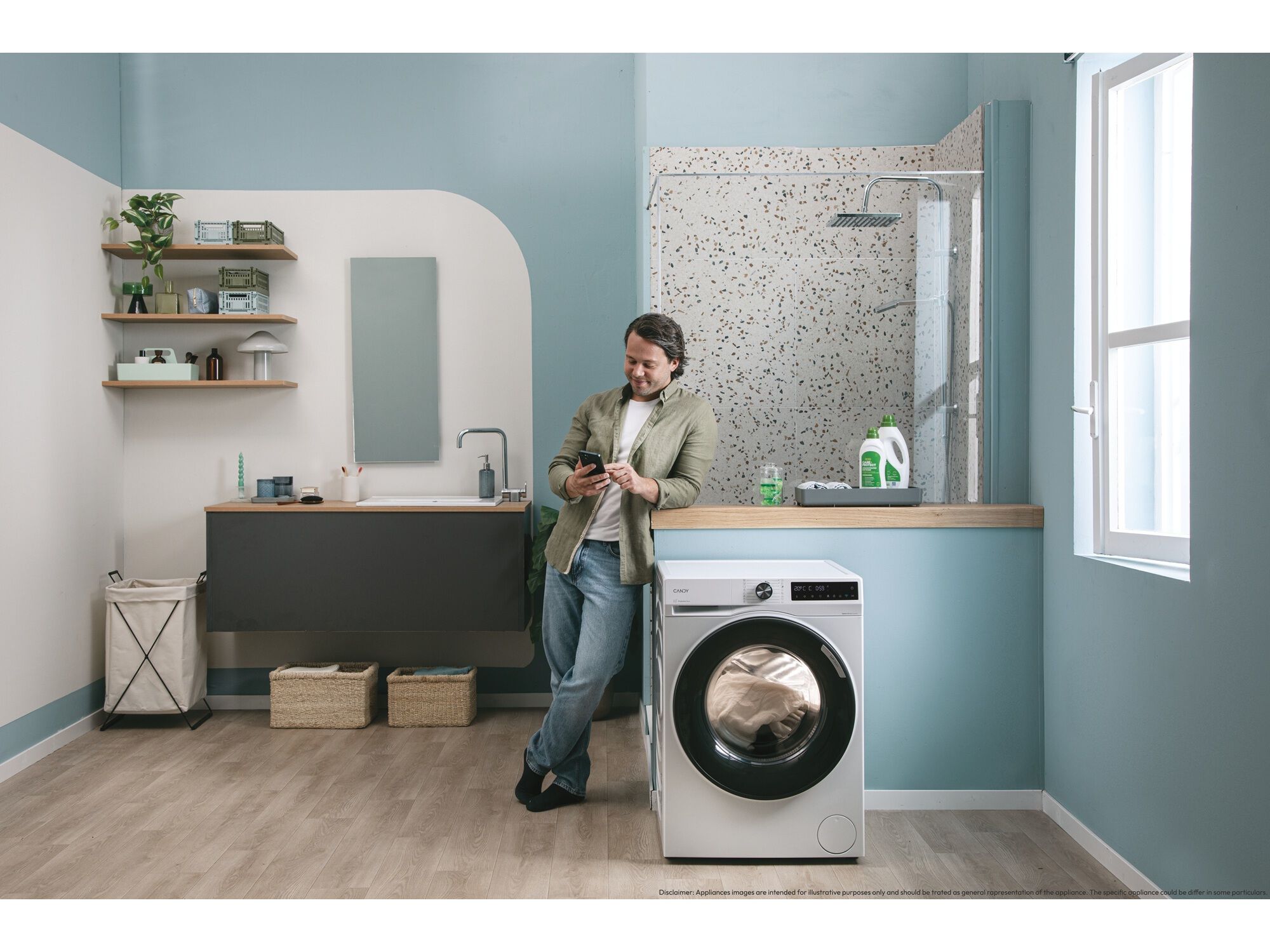 M&Aacute;QUINA LAVAR ROUPA CANDY BR 49SBL8-S A 9KG 1400RPM image number 13