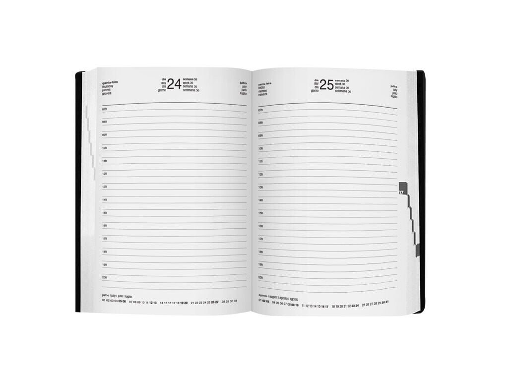AGENDA DI&Aacute;RIA 2026 A5 MAKENOTES COSIDA ONE COLOUR BLACK image number 6
