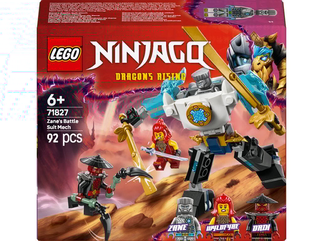 FATO DE COMBATE ROB&Ocirc; ZANE LEGO NINJAGO 71827 image number 0