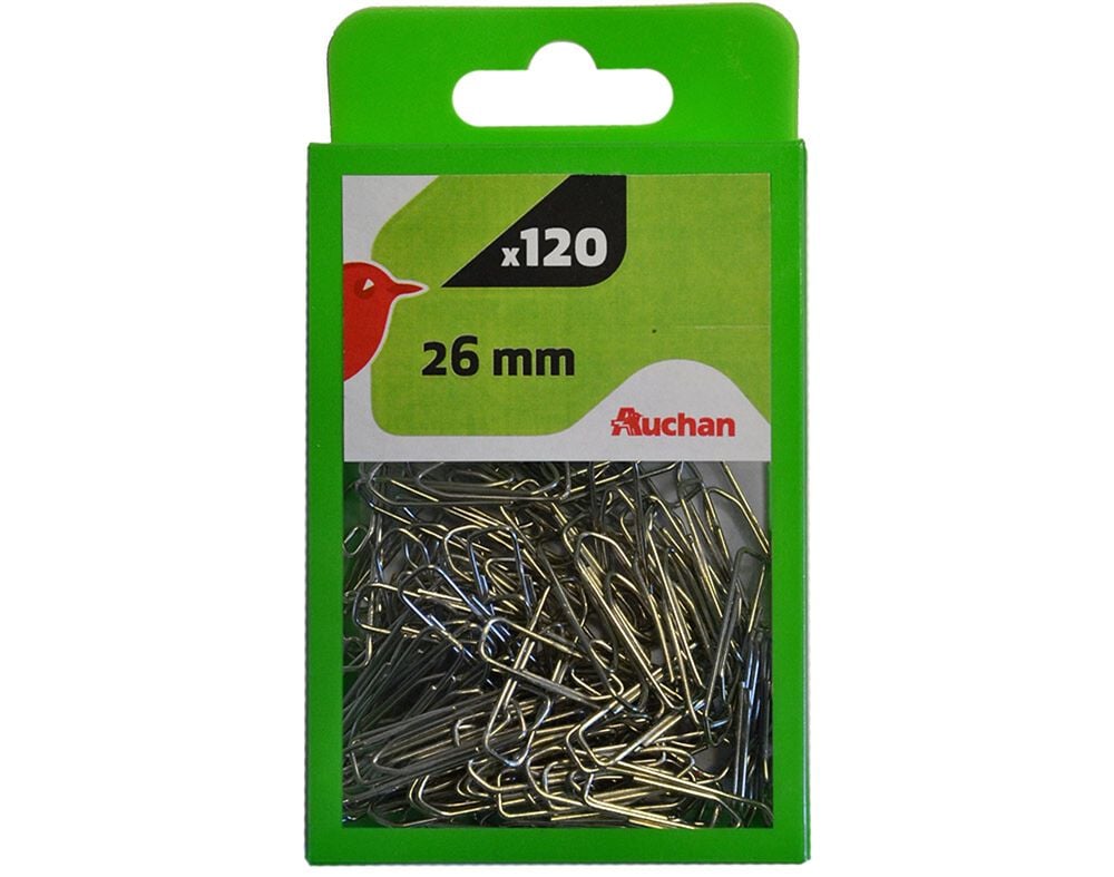 CLIPS N&ordm;26 AUCHAN EM METAL 120 UNIDADES