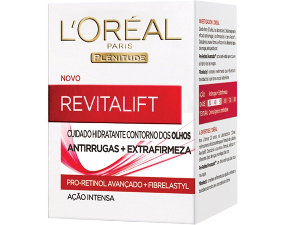 CREME L'OREAL PARIS ROSTO PLENITUDE REVITALIFT OLHOS 15ML