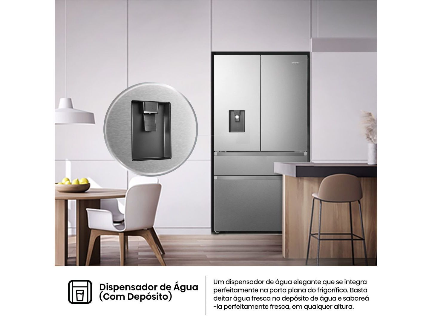 FRIGOR&Iacute;FICO AMERICANO HISENSE RF749N4SWSE (NO FROST E 178.5CM 579L INOX) image number 3