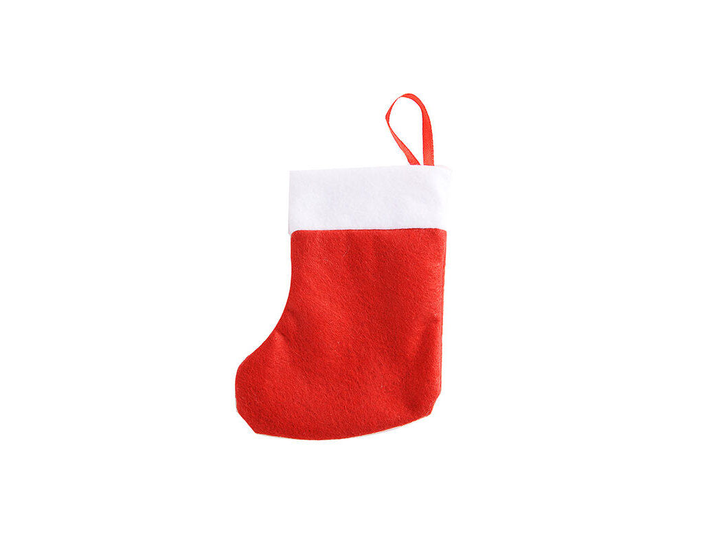 MEIA DE NATAL ACTUEL VERMELHO / BRANCO 15.5X10CM image number 0