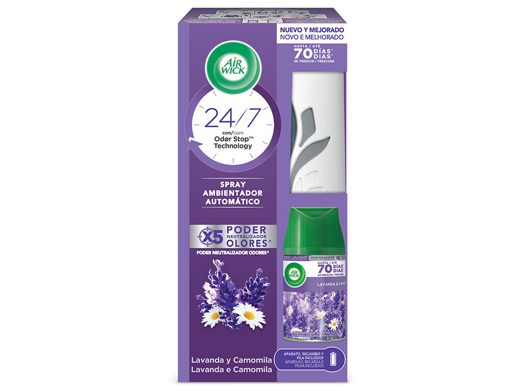 AMBIENTADOR AIR WICK FRESHMATIC DIFUSOR LAVANDA 250ML image number 0