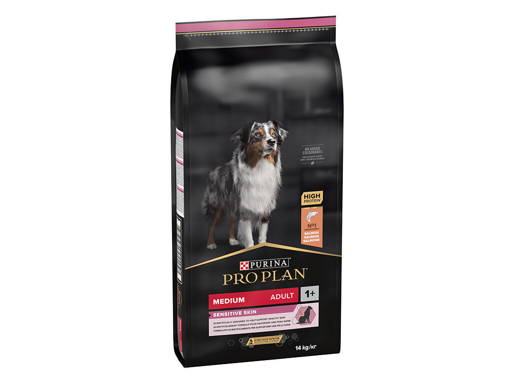 RA&Ccedil;&Atilde;O PARA C&Atilde;O ADULTO MED PRO PLAN PELE SENS&Iacute;VEL SALM&Atilde;O 14KG image number 1
