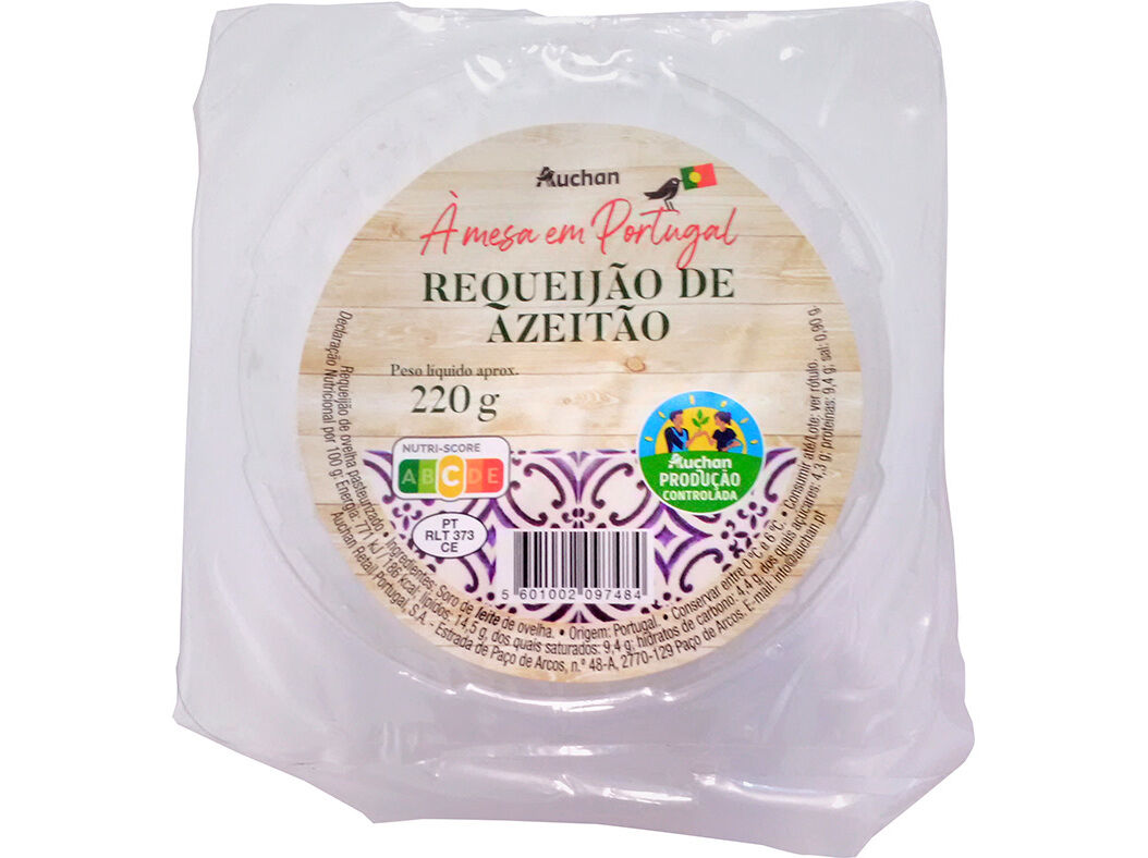 REQUEIJAO DE OVELHA AUCHAN &Agrave; MESA EM PORTUGAL CULTIVAMOS O BOM DE AZEITAO 220G image number 0