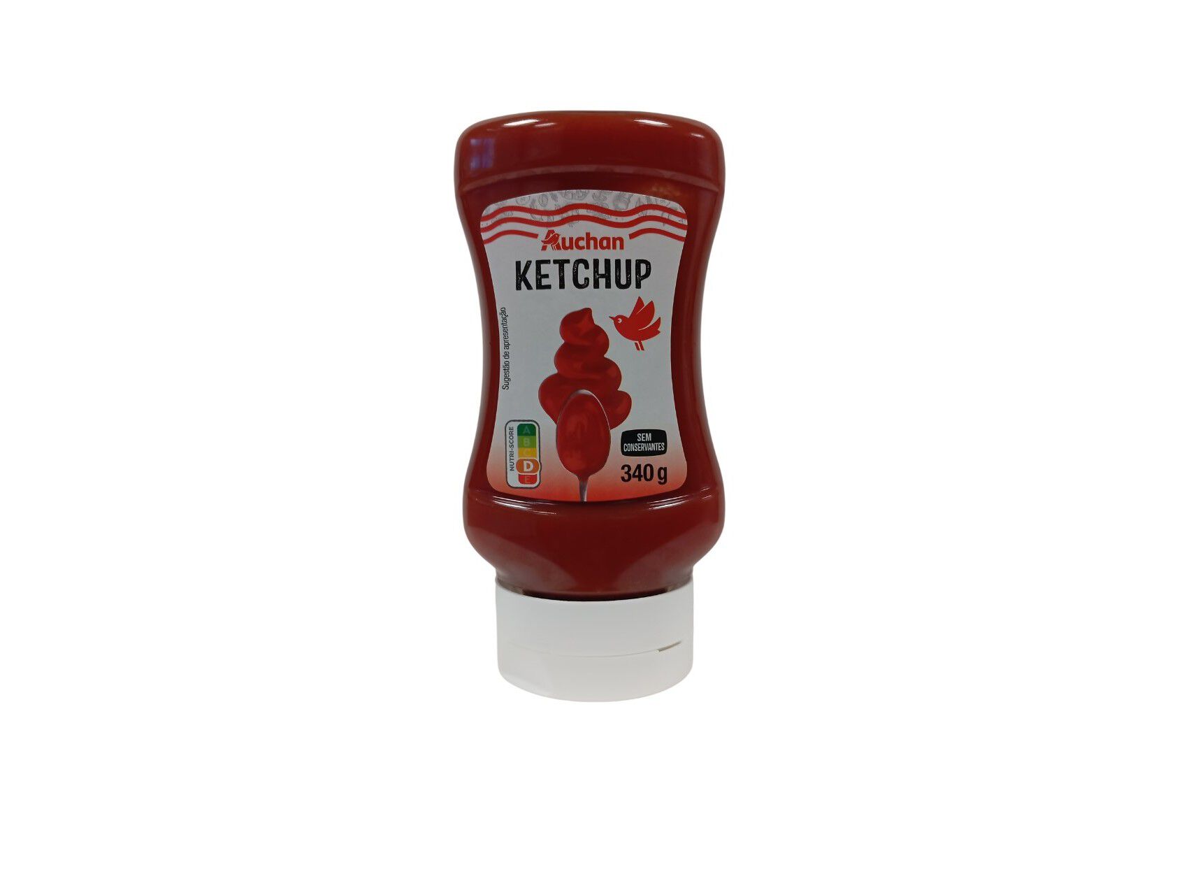KETCHUP AUCHAN TOP DOWN 340G