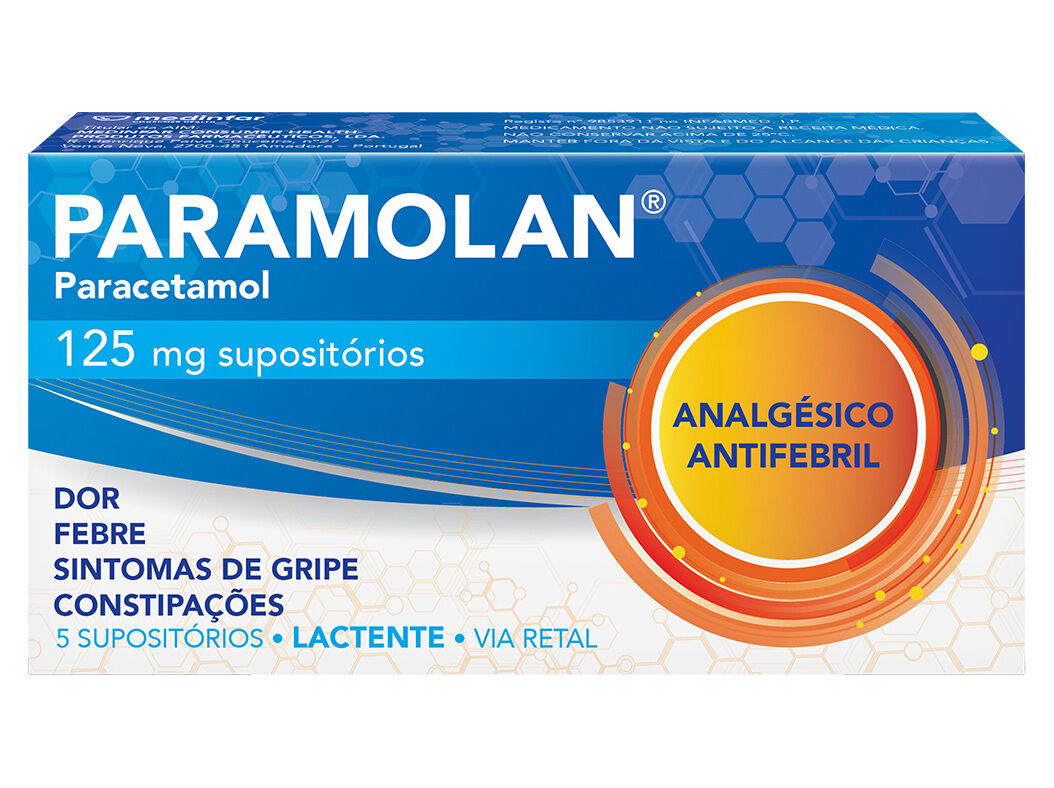Supositorios Paramolan Paracetamol 125mg 5un | Auchan