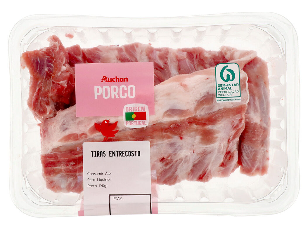 TIRAS DE ENTRECOSTO PORCO AUCHAN KG image number 0