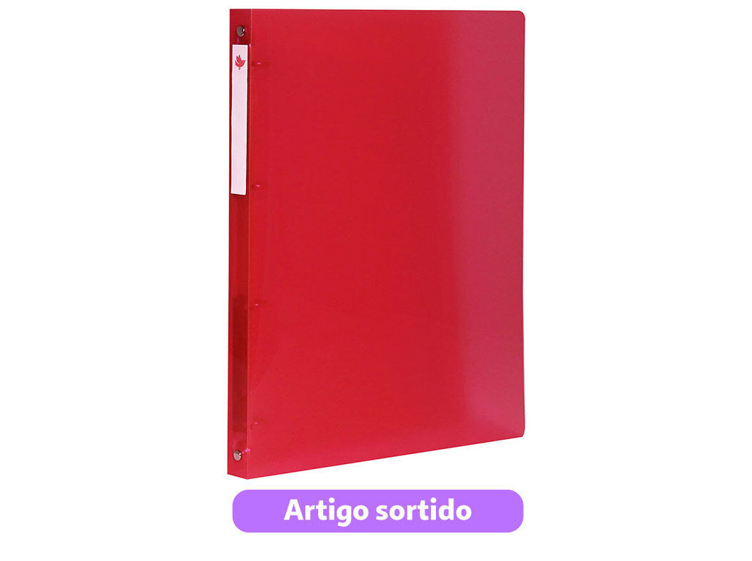 DOSSIER A4 4 ARGOLAS AUCHAN PL&Aacute;STICO 20MM CORES SORTIDAS image number 4