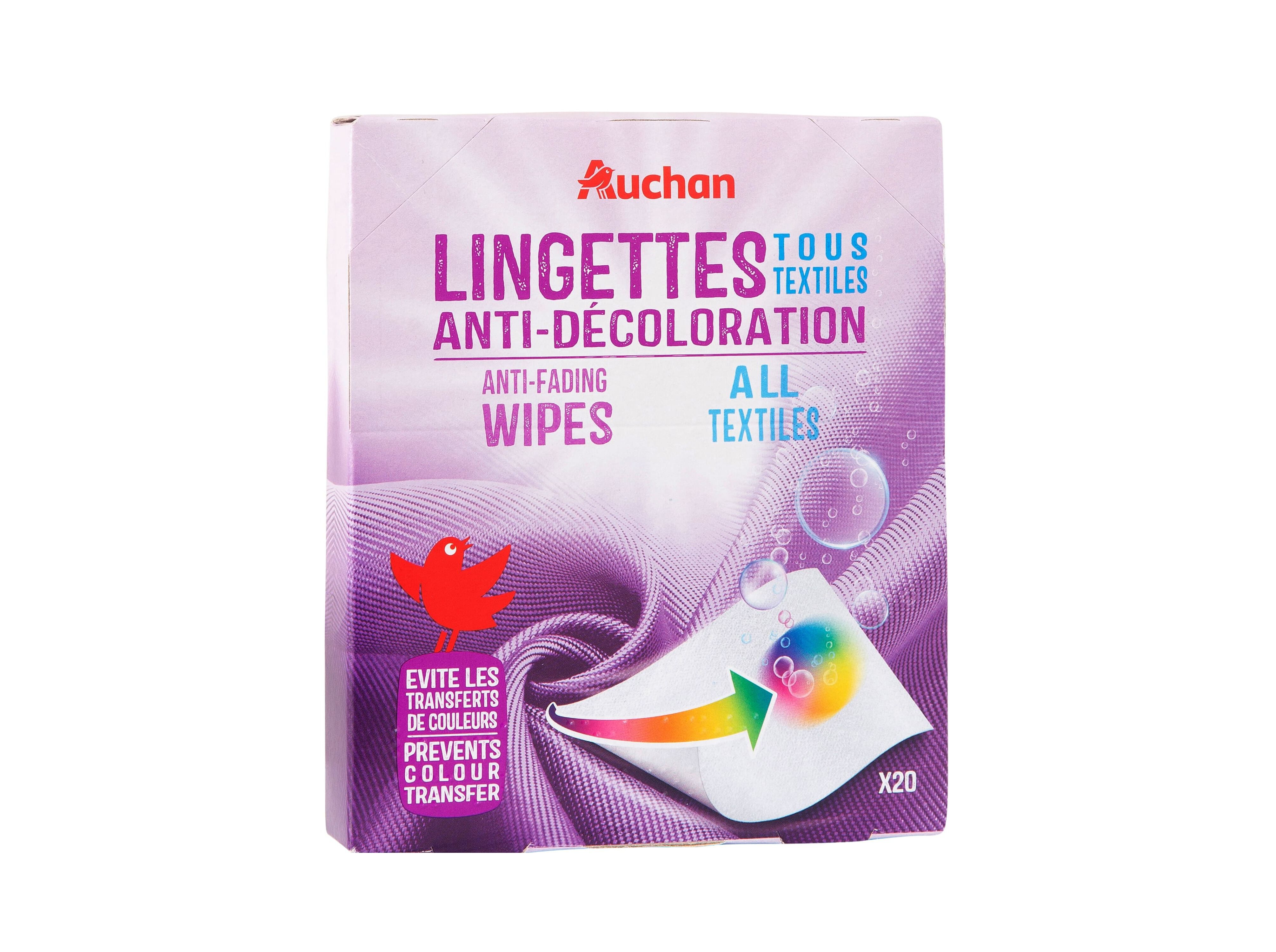 TOALHITAS ROUPA AUCHAN ANTI-DESCOLORA&Ccedil;&Atilde;O 20UN image number 1