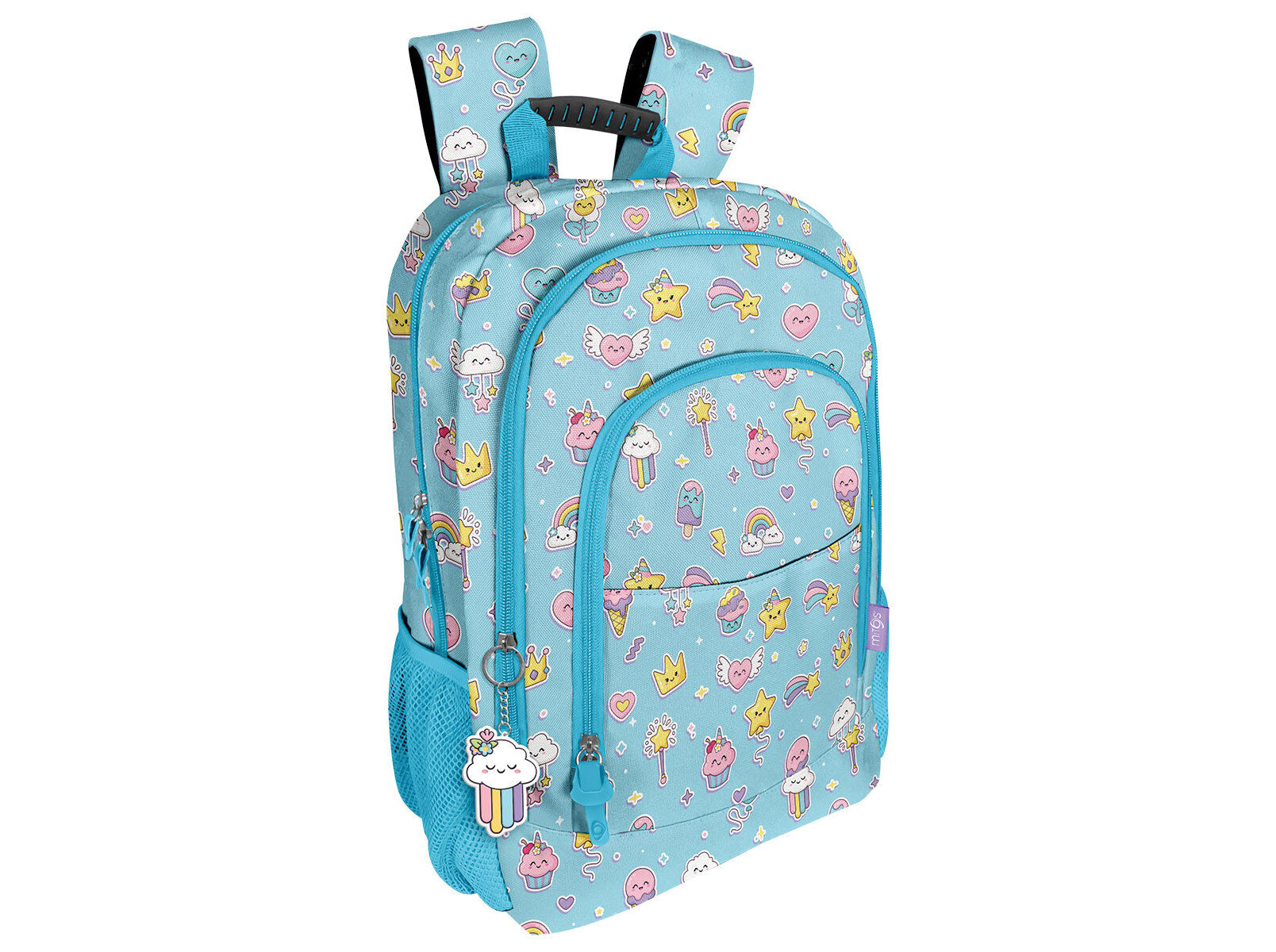 MOCHILA GRANDE MITOS SWEETS COM 3 FECHOS 29X43X13CM image number 1