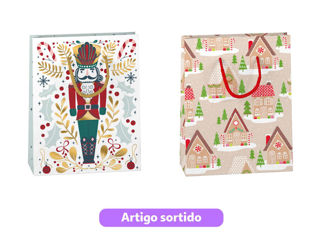 SACO PRESENTE AUCHAN TAMANHO XS 12X15X5CM MODELOS SORTIDOS image number 0