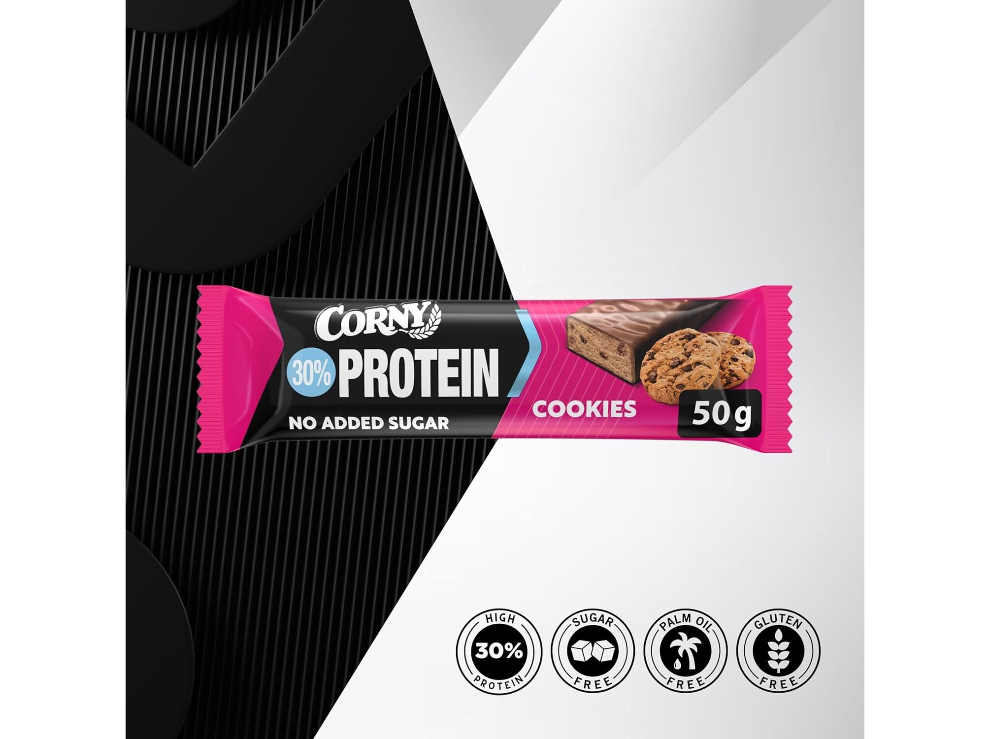 BARRA CORNY 30% PROTEINA COOKIE 50G image number 1