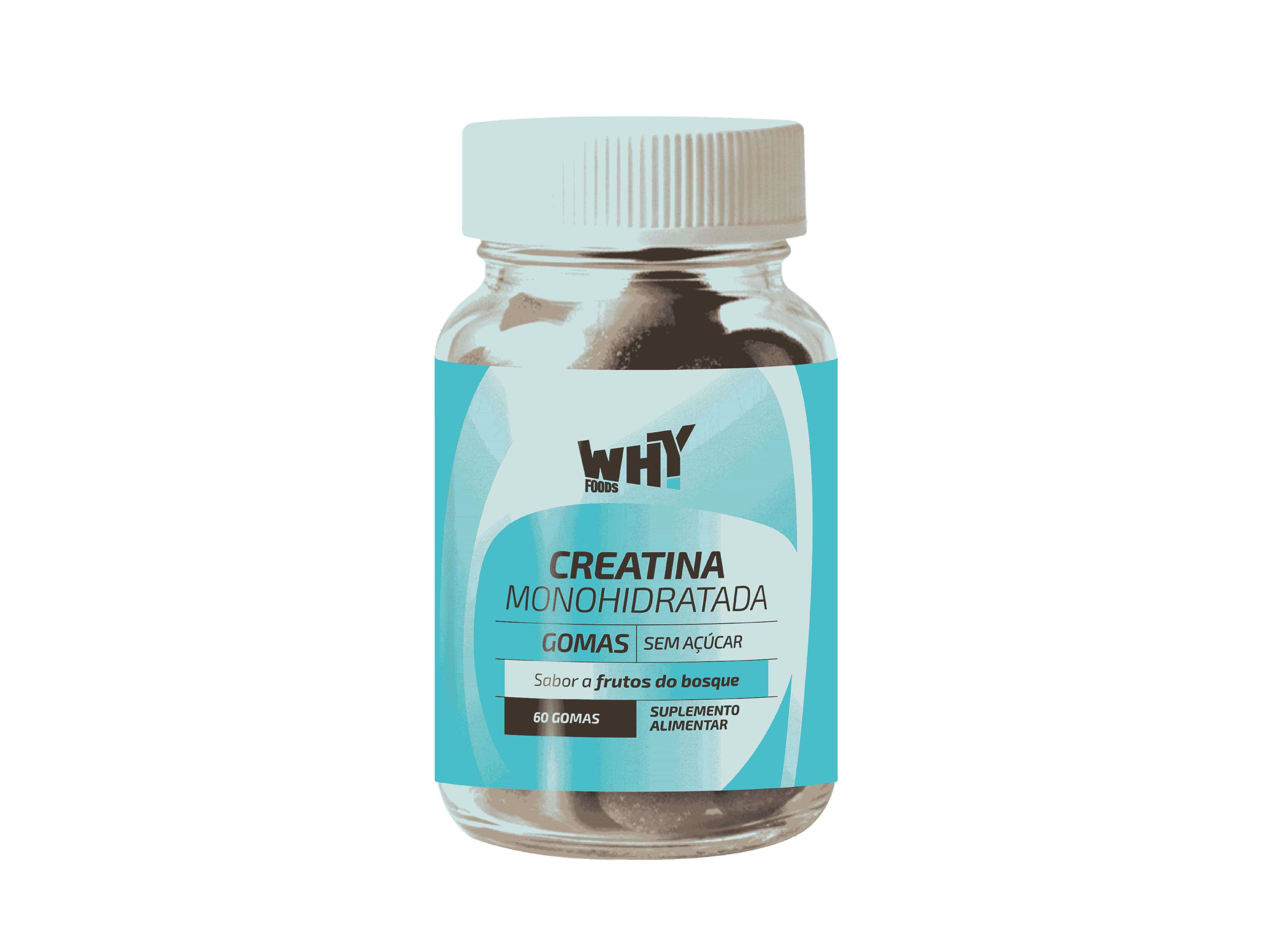 CREATINA WHY FOODS MONOHIDRATADA 60 GOMAS image number 1