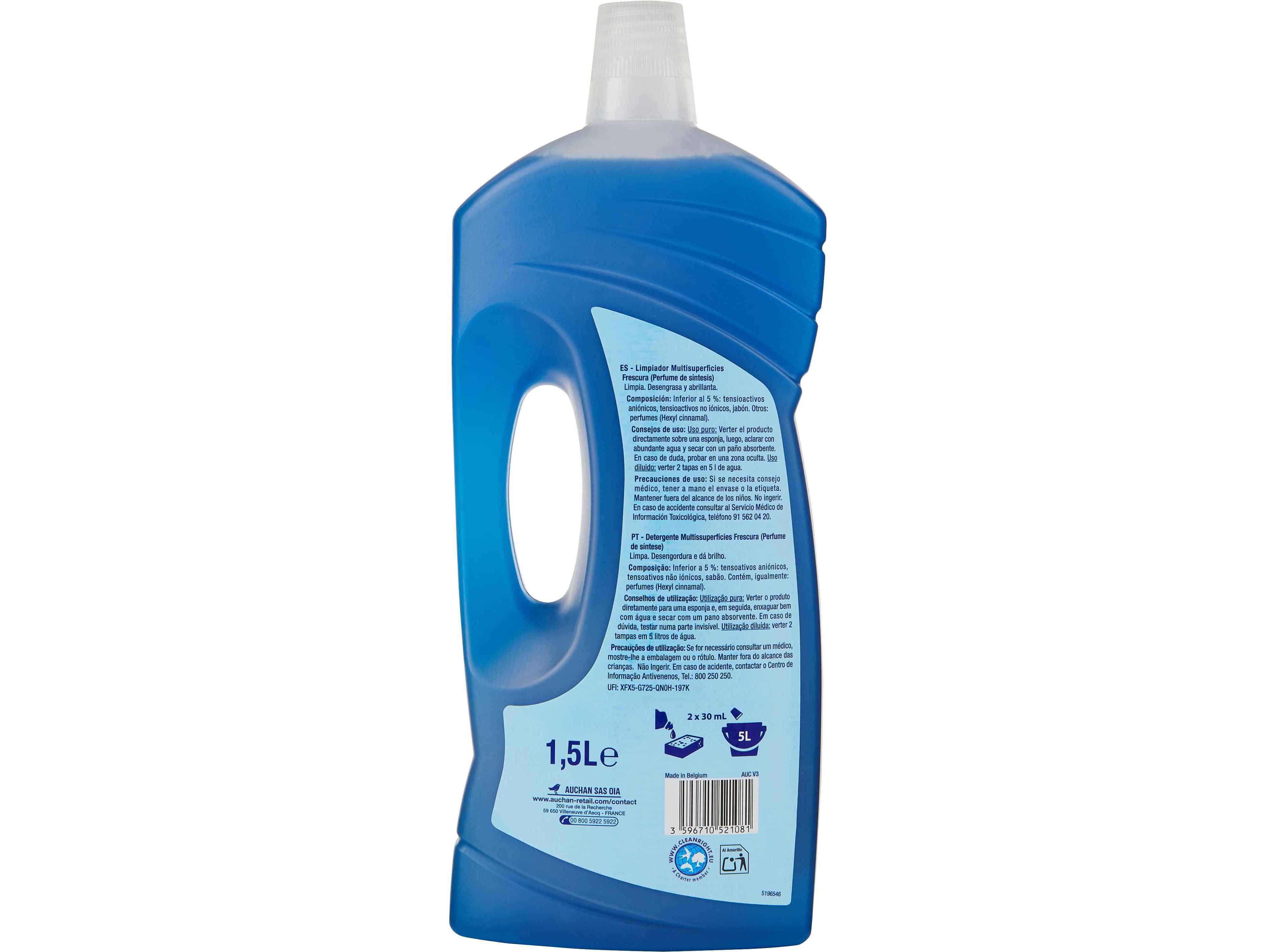 LAVA TUDO AUCHAN FRESCURA 1.5L image number 1