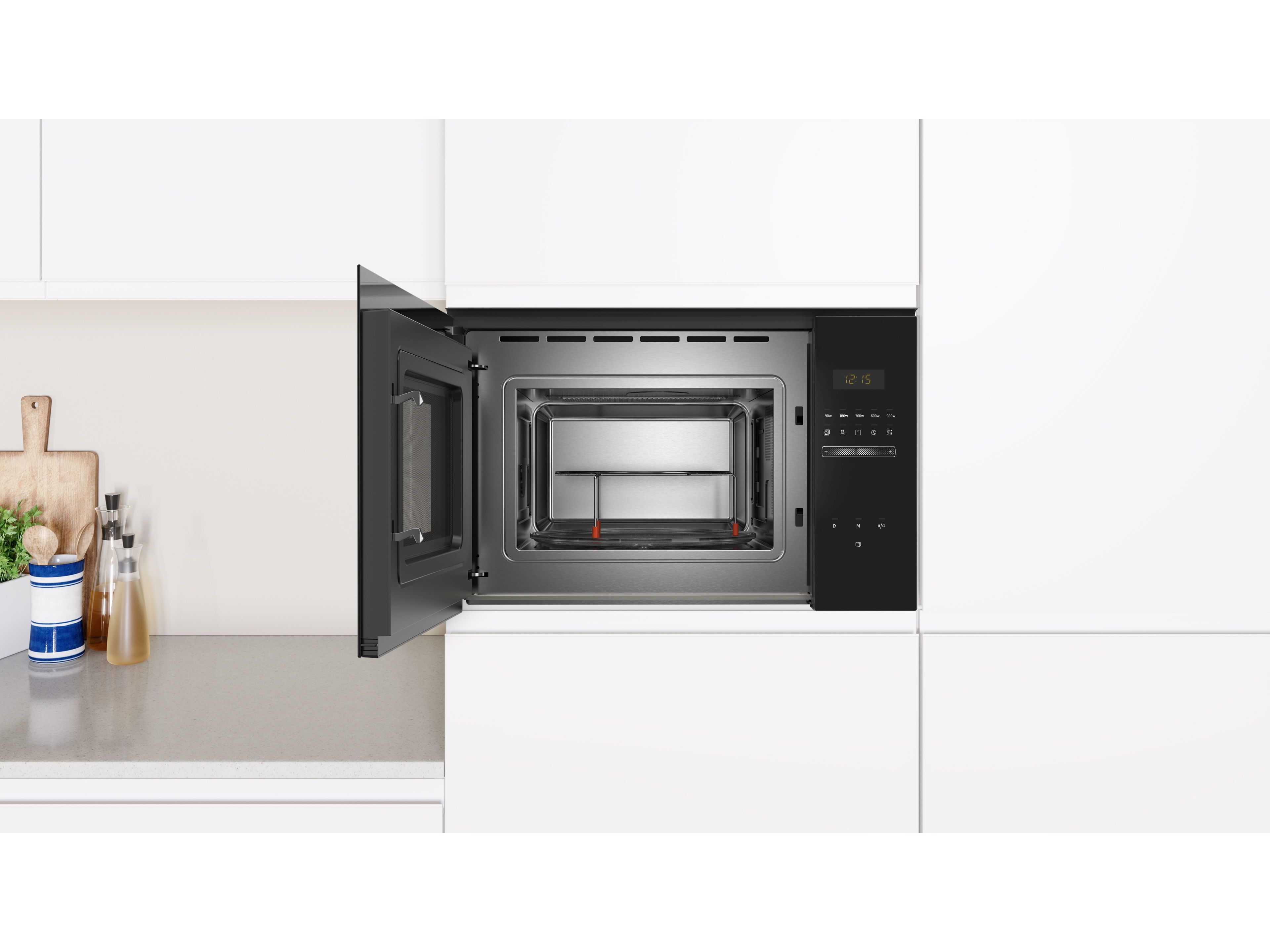 MICRO ONDAS ENCASTRE BALAY 3CG5175N2 COM GRILL 25L PRETO image number 2