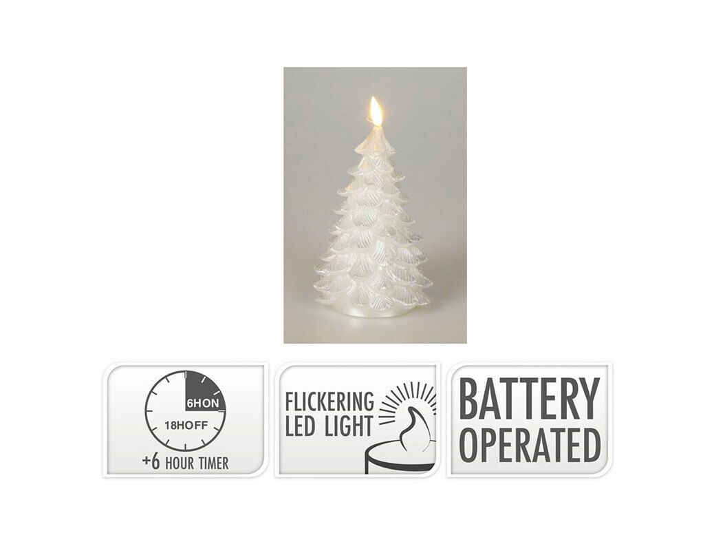 VELA LED &Aacute;RVORE DOURADA 19CM image number 0