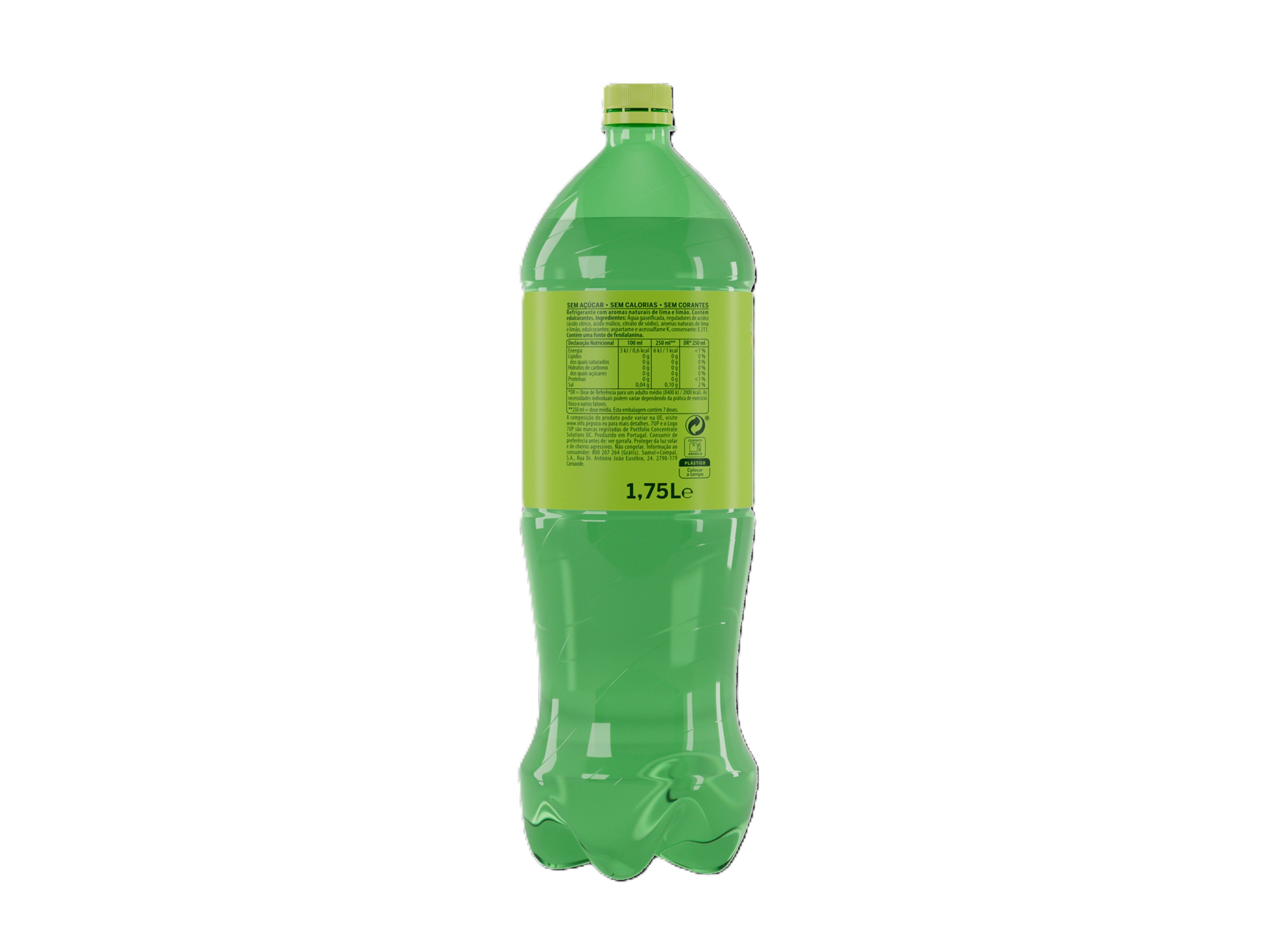 REFRIGERANTE C/ G&Aacute;S 7UP REGULAR 2X1.75L (SDR) image number 1