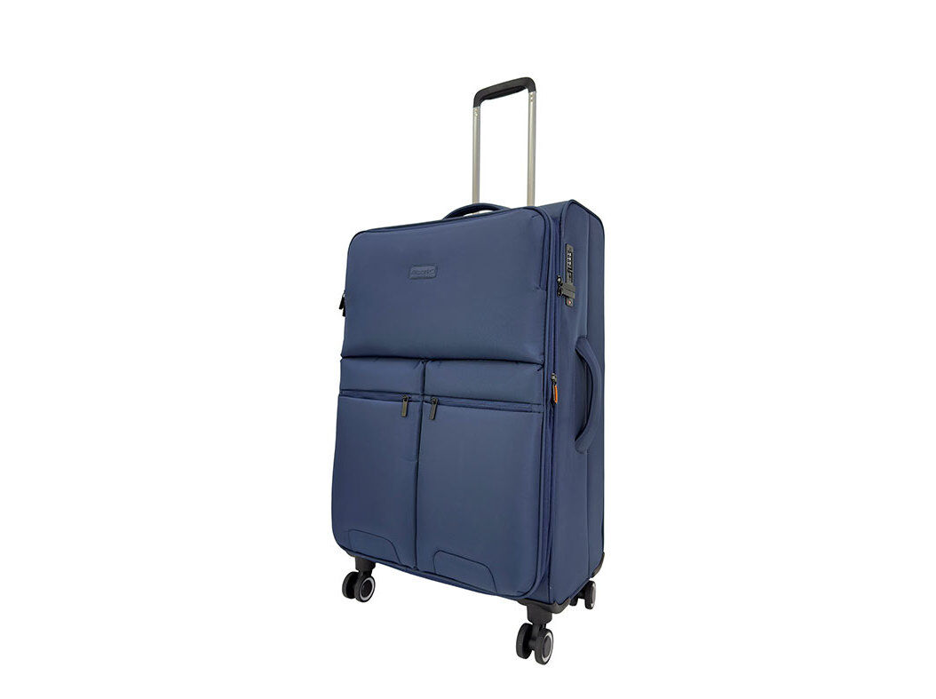 MALA DE VIAGEM FLEX&Iacute;VEL AIRPORT AZUL 8 RODAS 50X75X30CM image number 0