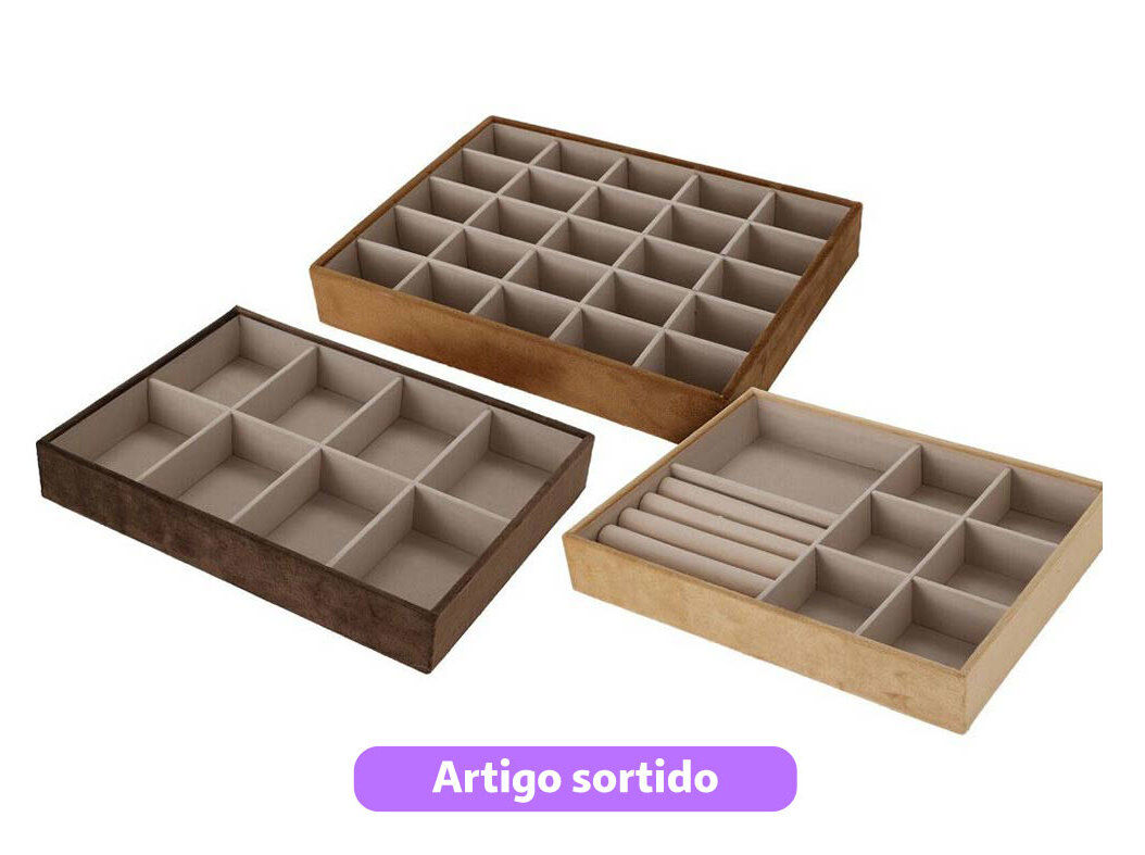 TABULEIRO PARA JOIAS 24.5X18.5X35CM MODELOS SORTIDOS image number 0