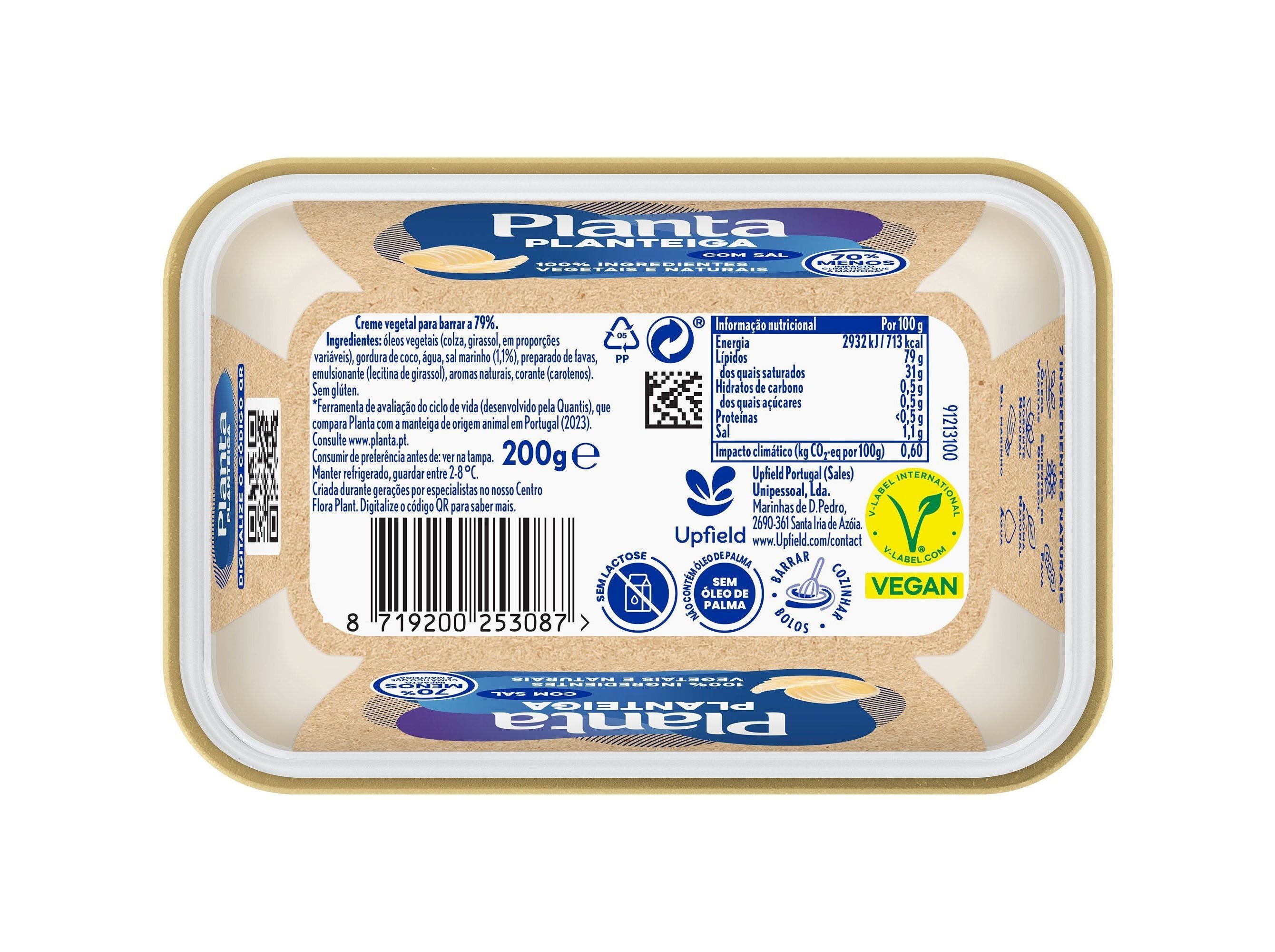 PLANTEIGA PLANTA COM SAL VEGAN 225G image number 1